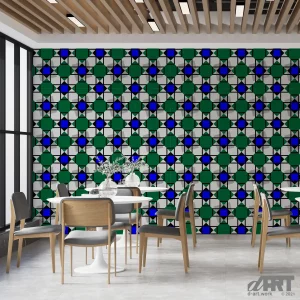 pattern 19th century tile wall