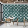 pattern green puzzle wall