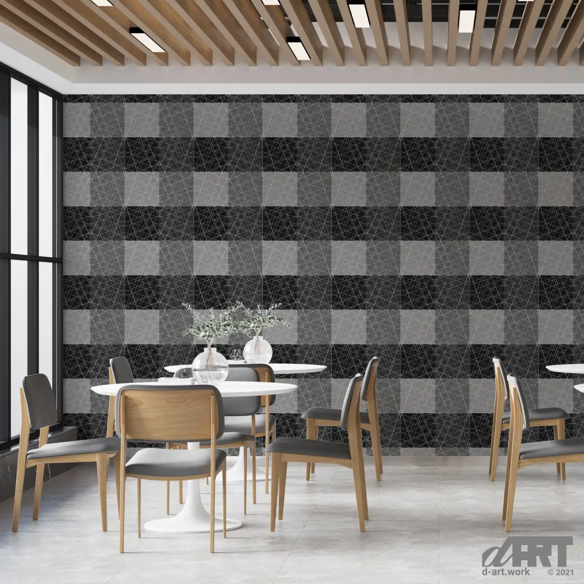 pattern grey arabesque wall